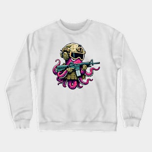 Tactical Octopus Adventure Tee: Where Intelligence Meets Style Crewneck Sweatshirt